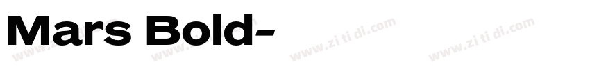 Mars Bold字体转换 Mars Bold字体转换